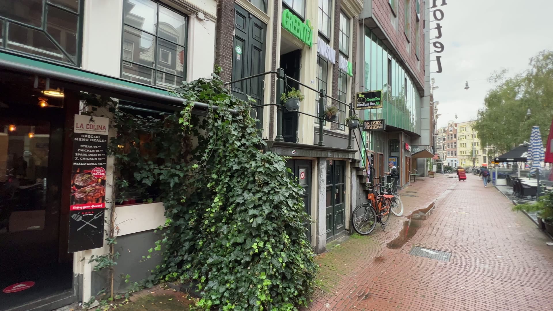 La Colina exterior on the Nieuwezijds Kolk in Amsterdam